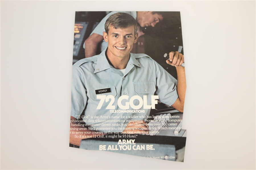Arnold Palmer Signed Classic 'Arnie' Sears Advertising Magazine Page JSA ALOA