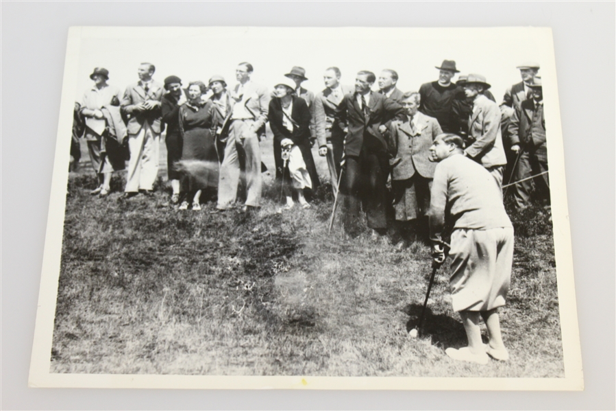 1933 Walter Hagen Ryder Cup Wire Photo with Cut Signature JSA ALOA