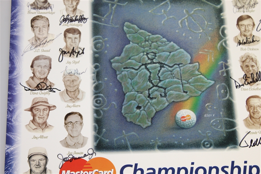Multi-Signed 2000 MasterCard Championship Poster - Nicklaus, Player, Trevino, & others JSA ALOA