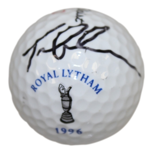 Tom Lehman Signed 1996 Royal Lytham OPEN Logo Golf Ball JSA ALOA