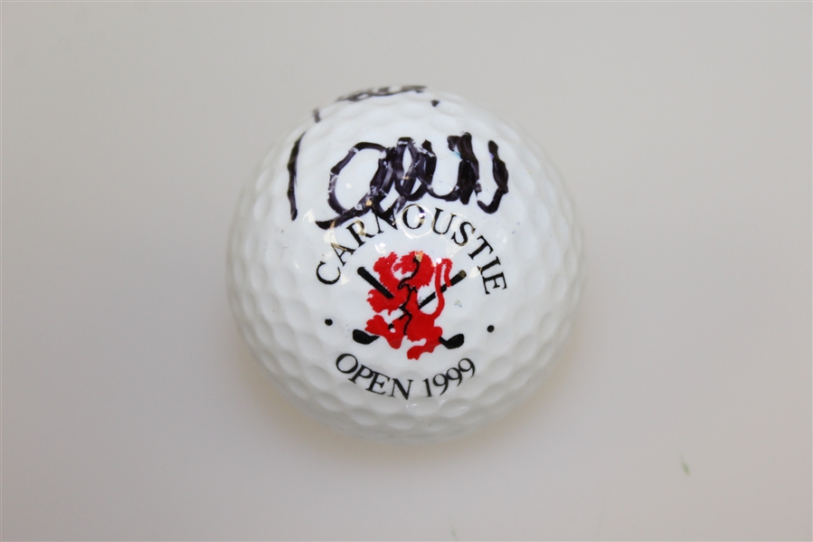 Paul Lawrie Signed 1999 Carnoustie OPEN Logo Golf Ball JSA ALOA
