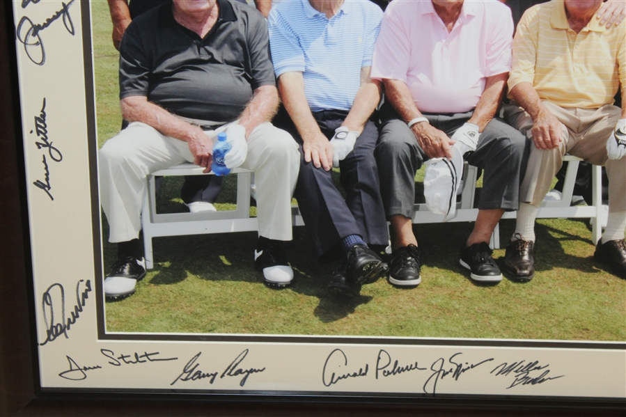 Multi-Signed 2012 Insperity Greats of Golf Photo - Big Three & others - Framed JSA ALOA