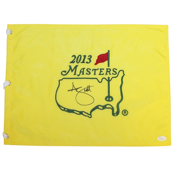 Adam Scott Signed 2013 Masters Embroidered Flag JSA #T69687