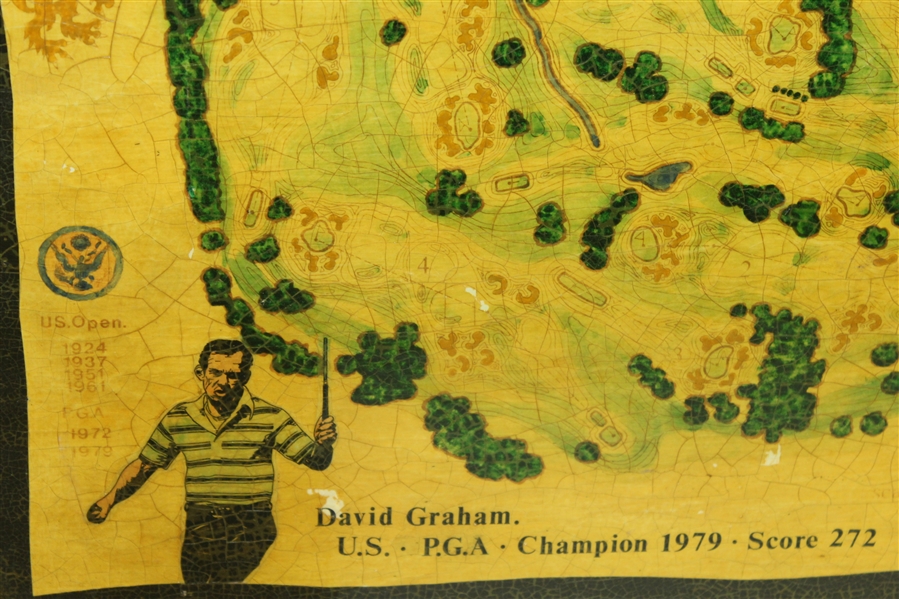 David Graham 1979 PGA Championship Laminated Commemorative Board - Artist Gifted