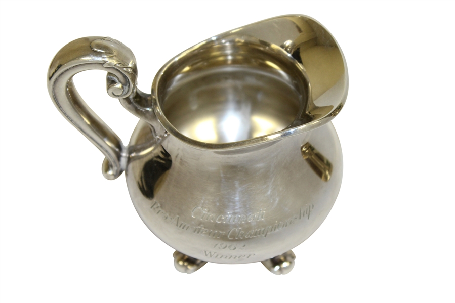 Jack Nicklaus & Pandel Savic 1962 Cincinnati Pro-Am Champions Silver Plated Trophy Tea Set