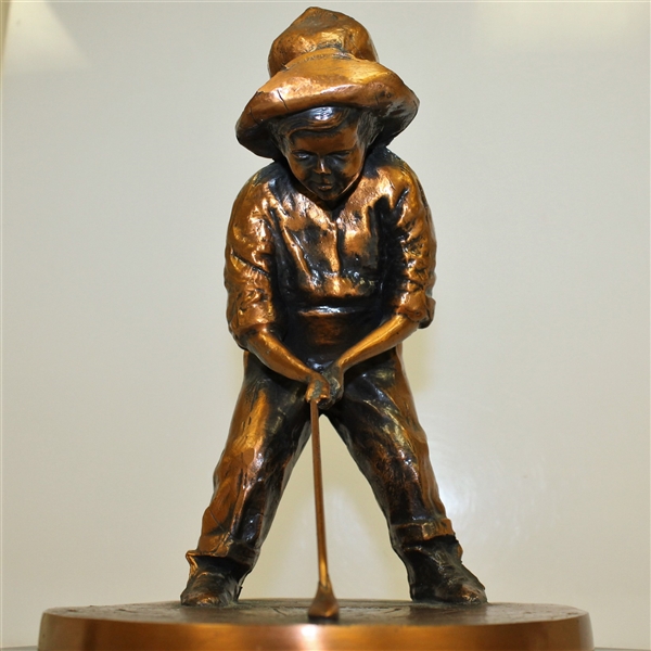 Balfour Large Pinehurst Putter Boy Bronze Sundial Statue