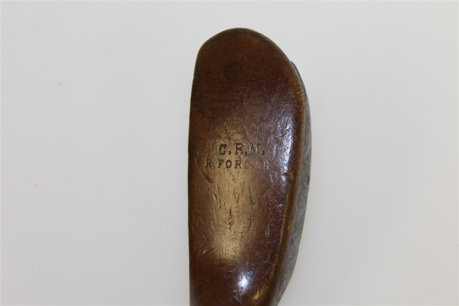 Circa 1880's Robert Forgan Putter with R. Forgan St. Andrews Shaft Stamp - C.R.M. Initials