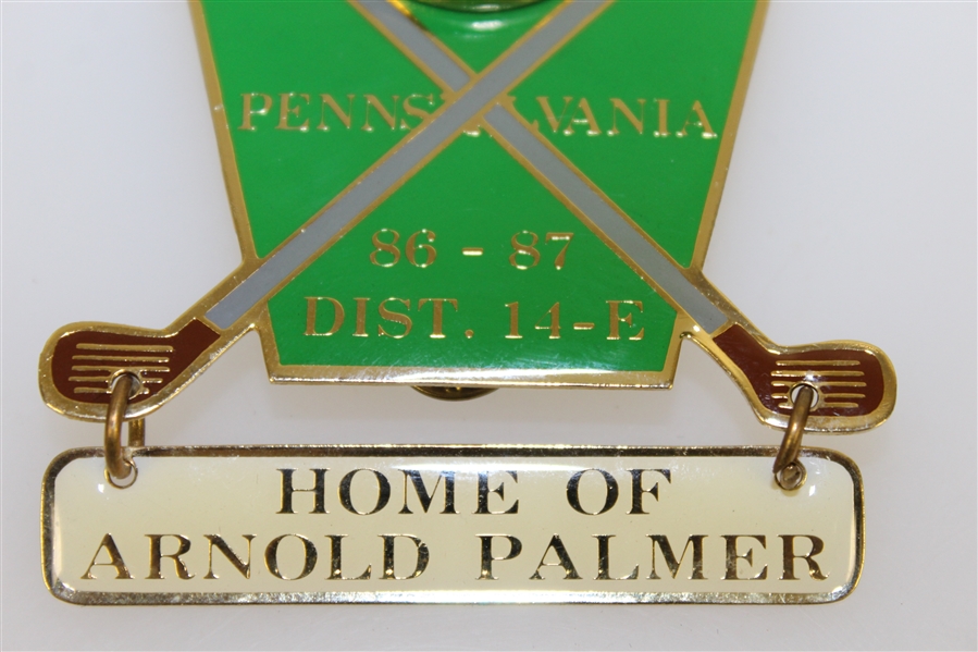 Arnold Palmer 'We're All Part of Arnie's Army' Member's Lion Club - Latrobe, PA Pin