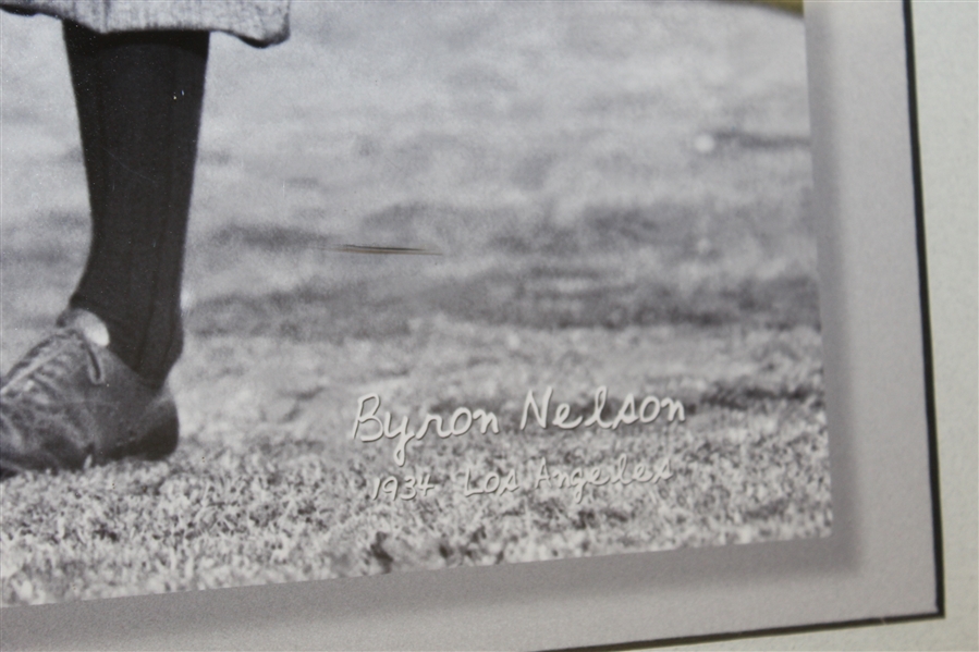 Byron Nelson at 1934 Los Angeles Post-Swing Display Photo - Framed