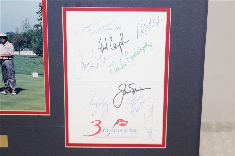 Nicklaus & All Other Contestants Signed First Ever Three Tour Challenge - 1992 JSA ALOA