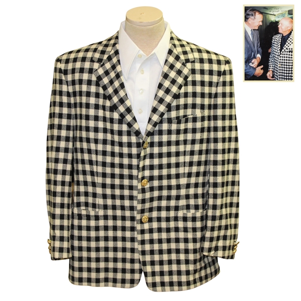 Don Cherry's Personal Versace Couture Jacket/Blazer with Pres. Bush Signed Photo JSA ALOA