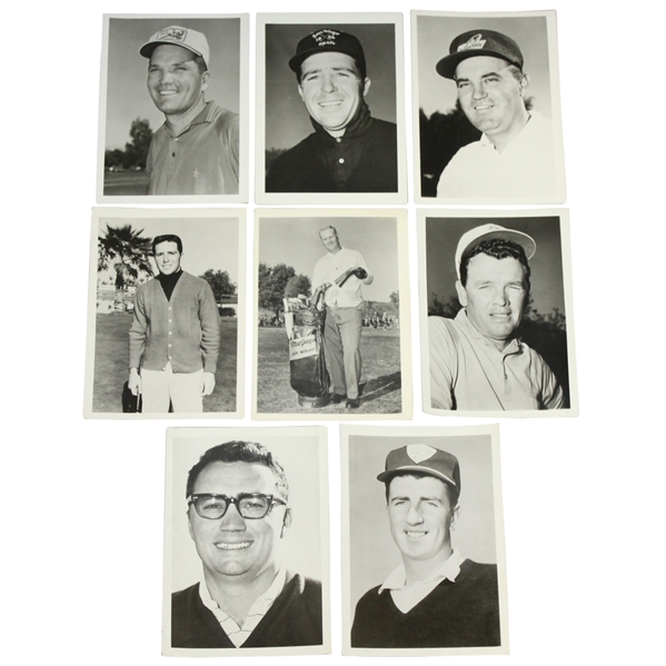 Eight Original 1960's Photos of Masters Champions - Nicklaus, Player, Goalby, Ford, others