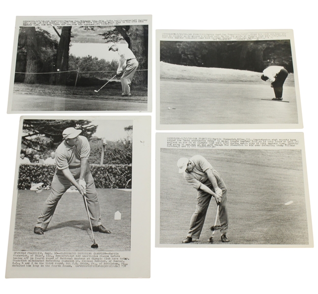 Four Wire Photos from 1958 National Amateur Golf Tournament