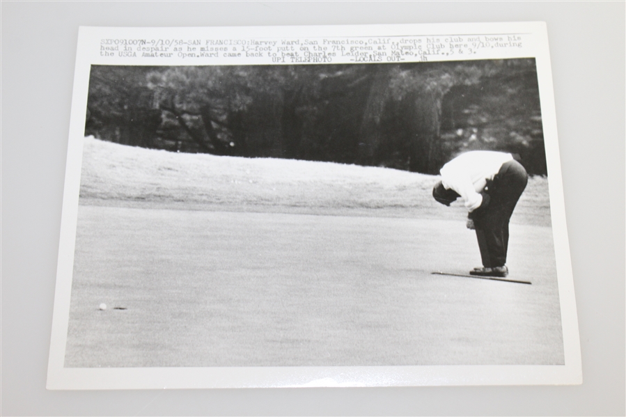 Four Wire Photos from 1958 National Amateur Golf Tournament