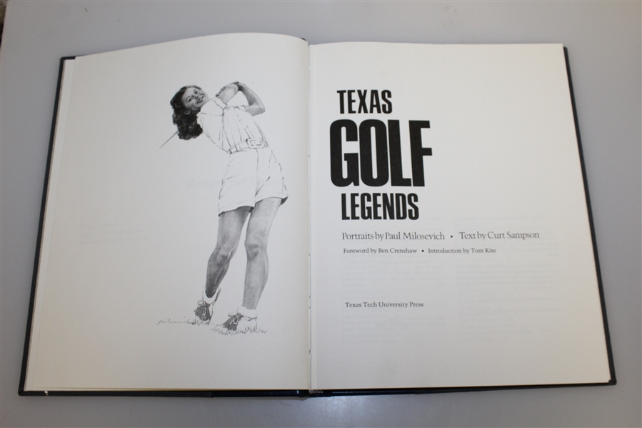 Don Cherry's Multi-Signed Ltd Ed Texas Golf Legends Book #46/398 JSA ALOA