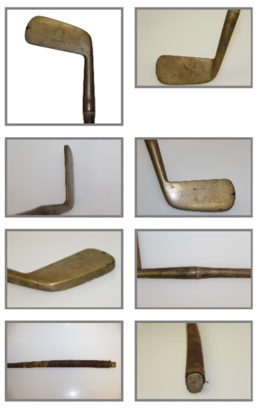 Four Golf Clubs - Munarch Putter, Spalding Cresent Iron, P-61 Niblick, & Roche Forged Iron