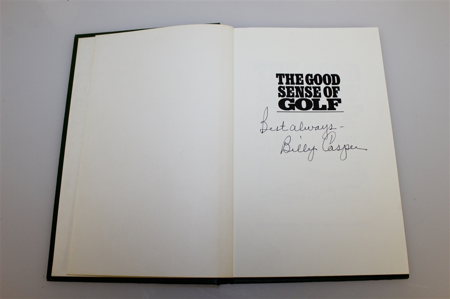 Four Billy Casper Signed Books - Shotmaking, Winner, New Billy Casper, & Good Sense JSA ALOA