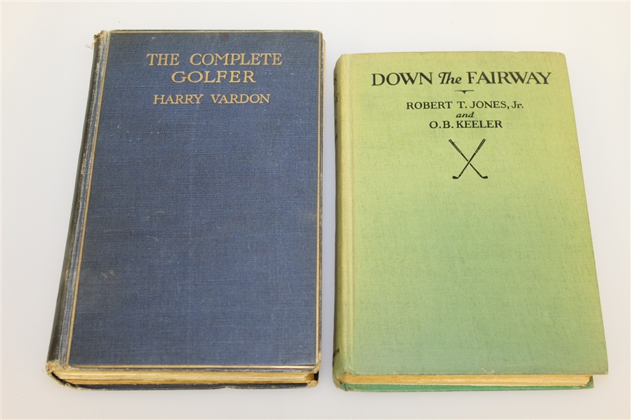 'The Complete Golfer' by Harry Vardon & 'Down the Fairway' by Jones & Keeler Golf Books