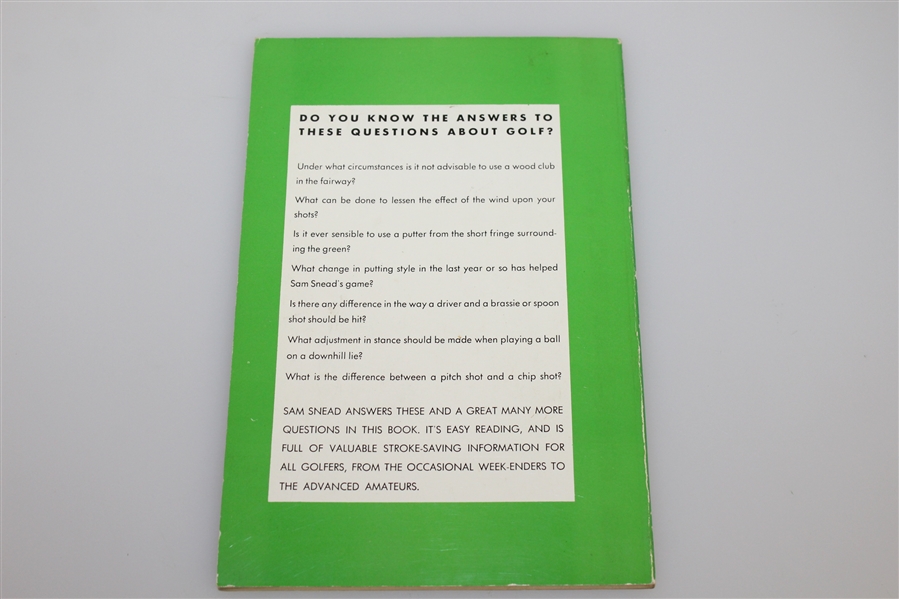 'How To Hit A Golf Ball' Booklet by Sam Snead JSA ALOA
