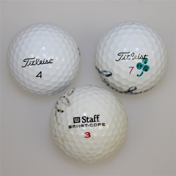 Lee Elder, Ed Dougherty, and Signed Golf Balls JSA ALOA