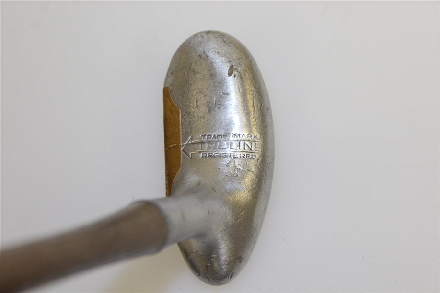 TruLine Trademark Registered Brass & Steel Headed Mallet Putter PAT 1615038 