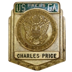 Charles Prices Early Career USGA Press Credential Badge
