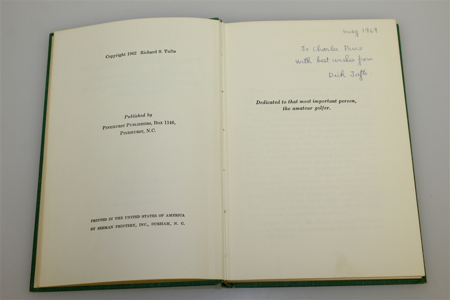 Charles Prices' 1962 'The Scottish Invasion' Book Signed by Author Tufts - Pinehurst Publisher