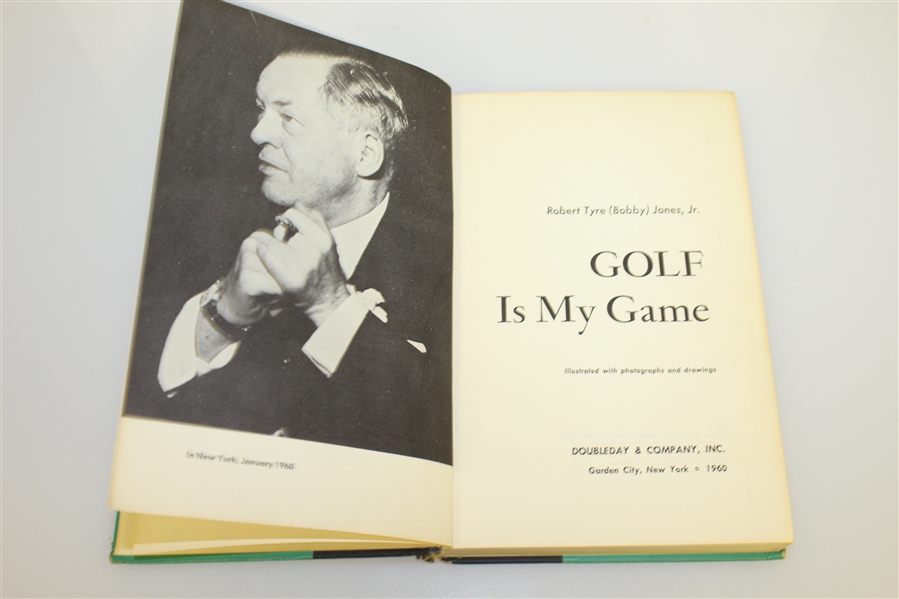 Bobby Jones Signed 1960 'Golf Is My Game' Book to Friend Charles Price JSA ALOA
