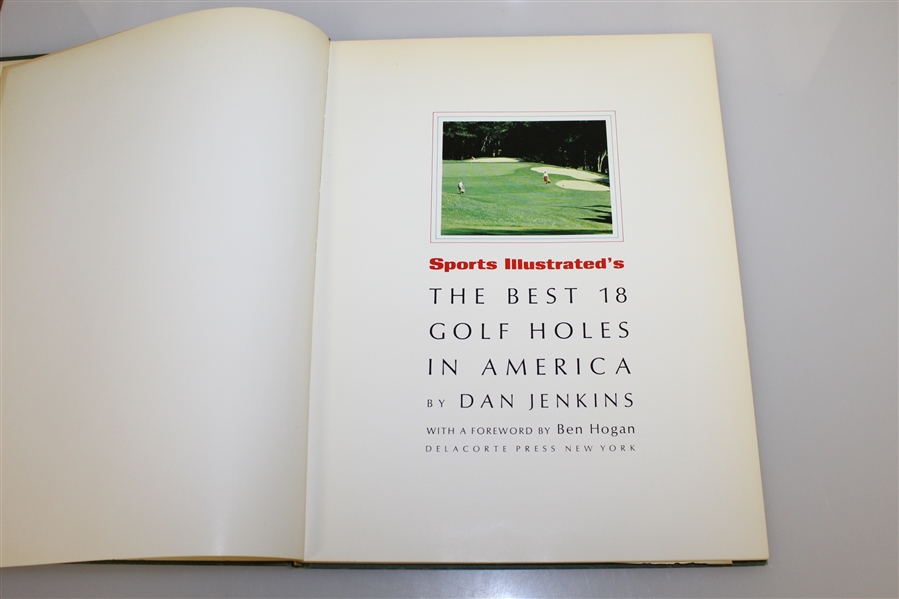 Charles Price's 1966 Personal SI's 'The Best 18 Golf Holes in America' Book Signed by Author