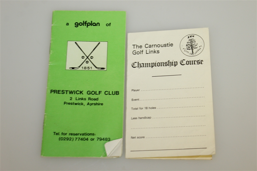 'Rights & Wrongs of Golf', Prestwick & Carnoustie SC, 2009 Masters Sheet, etc - Charles Price Collection 