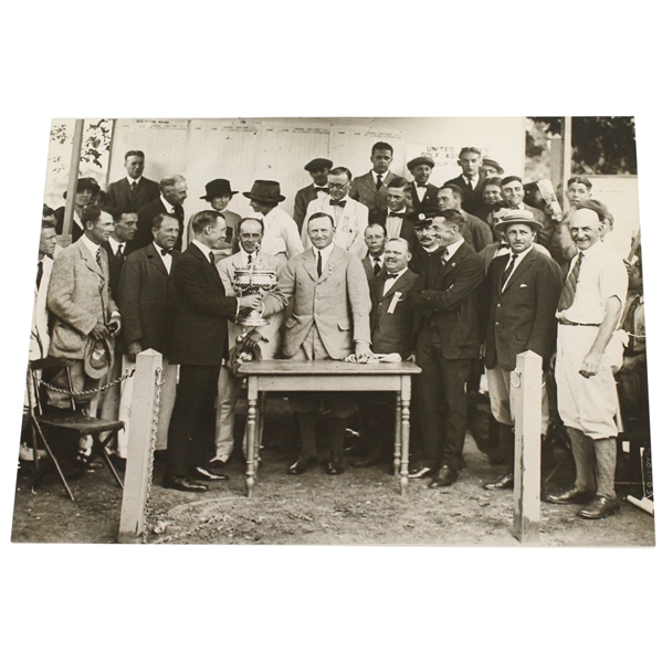 Francis Ouimet & Chick Evans Original 1920 US Amateur Wire Photo 9-13-1920