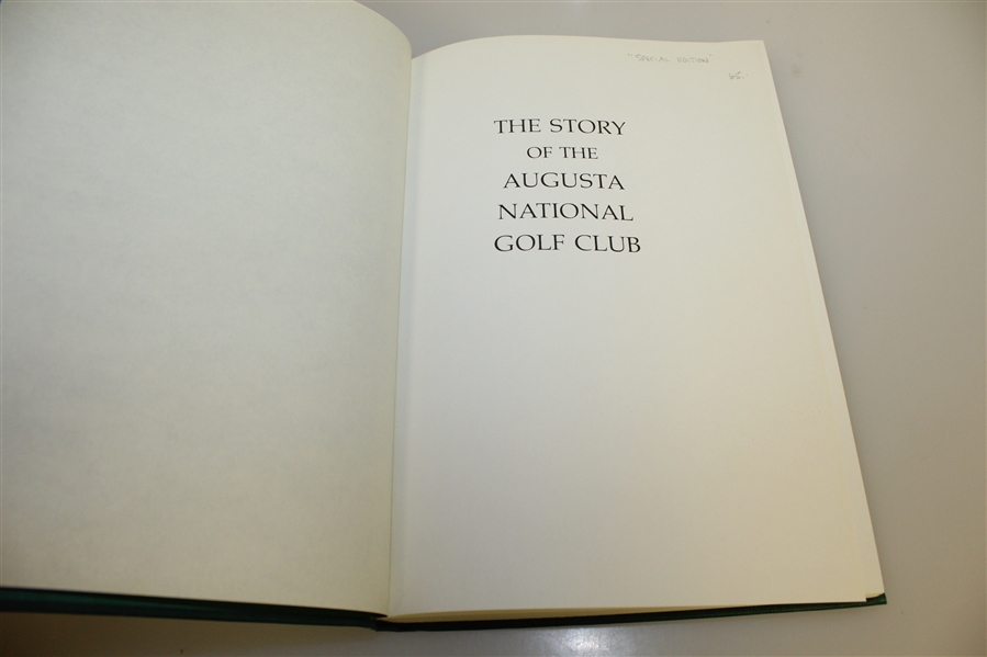 1976 The Story of Augusta National Golf Club by Clifford Roberts with Slipcase