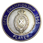 Peter Thomsons 1965 Open Championship Winners Contestant Badge - Stunning 5th Win!