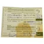1967 Peter Tufts Officials Scorecard Pinehurst North/South Amateur Campbell/Hyndman Battle  JSA ALOA