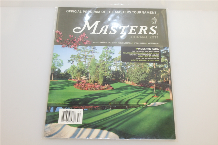 Masters Tournament Journals - 1991(x2), 2001(x2), 2002, 2009, & 2011