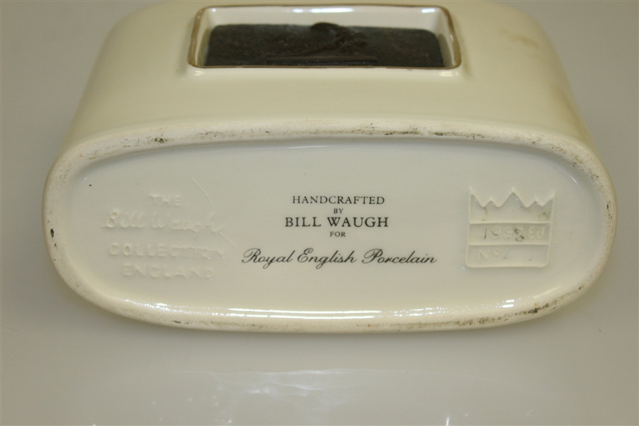 Pinehurst #2 'Putter Boy & Clubhouse' Bill Waugh Porcelain Decanter 