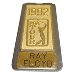 Ray Floyds Personal 1992 PGA Tour Credential Badge/ Money Clip - Wins On Both PGA & Senior Tour