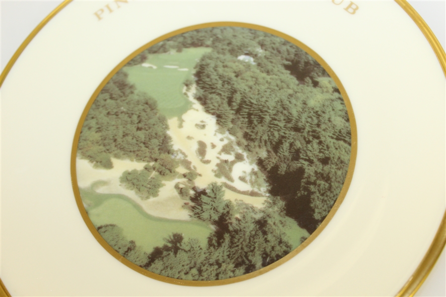 Pine Valley Golf Club Lenox Canada Cup Plate, 1993 - 4<sup>th</sup> Hole, Ariel View