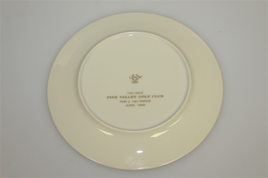 Pine Valley Golf Club Lenox Canada Cup Plate - 14<sup>th</sup> Hole, Jonh Arthur Brown Trophy