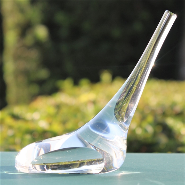 Tiffany & Co Luxury Large Leaded Crystal Art Glass Golf Club Paperweight - Medium Size
