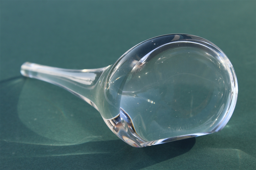 Tiffany & Co Luxury Large Leaded Crystal Art Glass Golf Club Paperweight - Medium Size