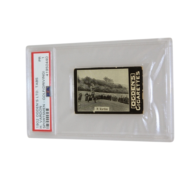 Harry Vardon 1902 Ogden's Ltd. Tabs Sportsman Golf Card - Driving