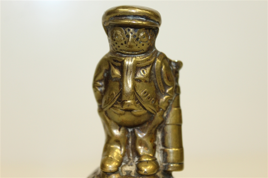 Brass Dunlop Man Figurine on Marble Base