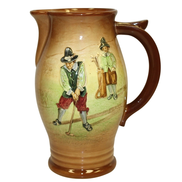 Royal Doulton Kingsware Pitcher- Golfer and Caddy