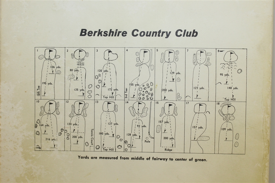 Jack Nicklaus Golf Exhibition At Berkshire Country Club, 1976 - Program/Ticket
