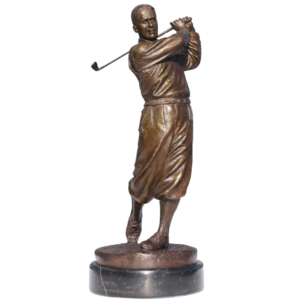 Bobby Jones Bronze Statue by Ron Tunison - Stands Over a Foot Tall - 13.5lbs!