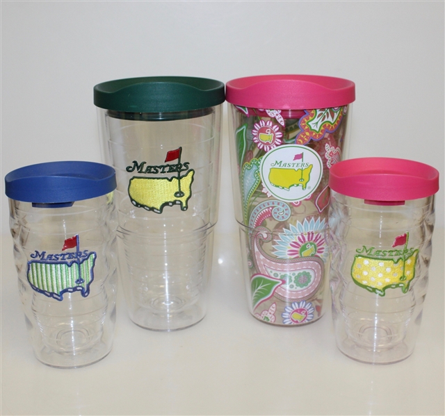 'Family Set' Of Masters Tervis Tumblers - Two 24 oz. Tumblers & Two 10 oz. Tumblers