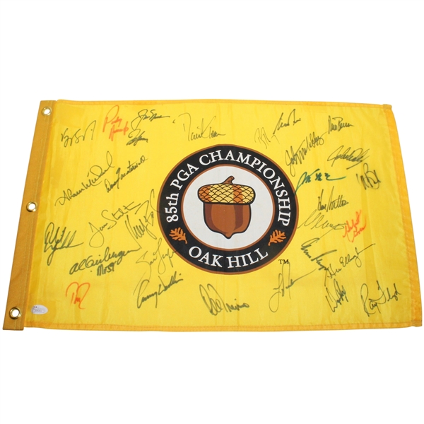 2003 PGA Championship CHAMPS Flag - Nicklaus, Player, Mickelson, & more FULL JSA #Z09261