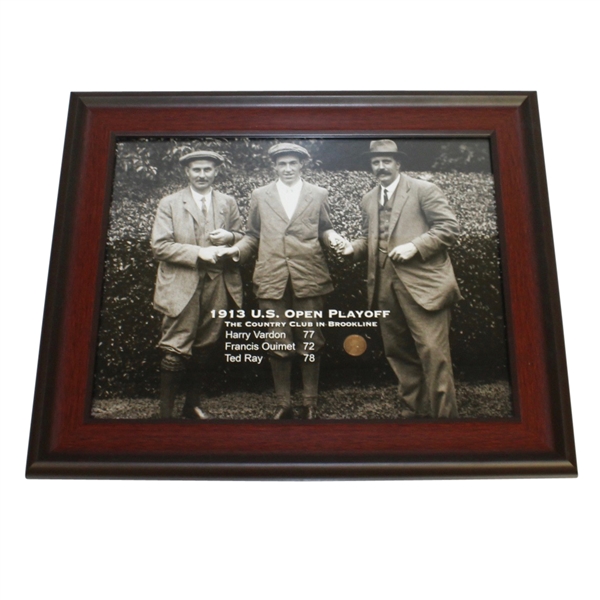 Francis Ouimet, Harry Vardon, Ted Ray 1913 US Open Playoff Picture At 'The Country Club' In Brookline