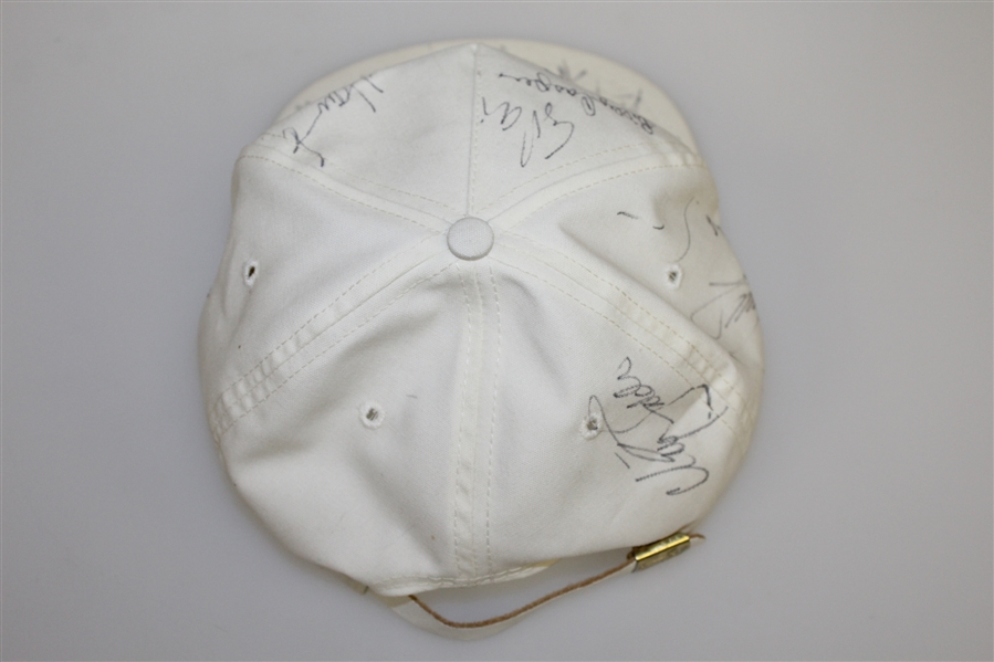 Vintage Multi-Signed White Masters Hat - Watson, Mickelson, Zoeller, & others JSA ALOA
